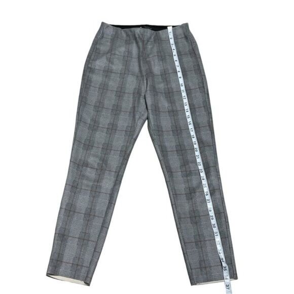 Zara Plaid Pull On Pants Leggings Size M - Picture 4 of 9